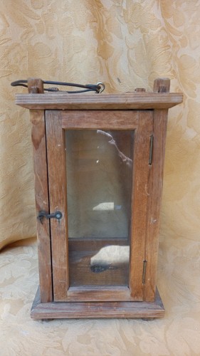 Versehlaterne aus holz mit - aus,