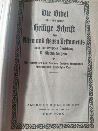 Bibel heilige schrift - bibel/heilige, luther