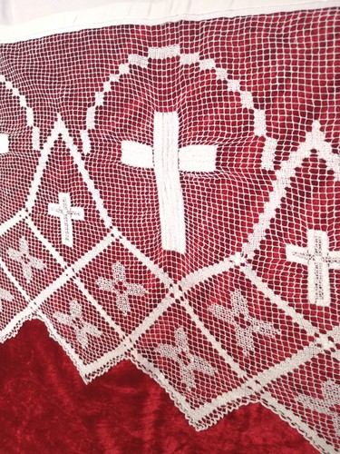 Altardecke altar spitze kreuze - spitze,