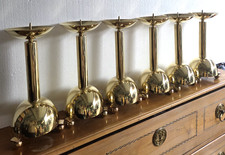 6 GOLDENE MASSIVE ART DECO