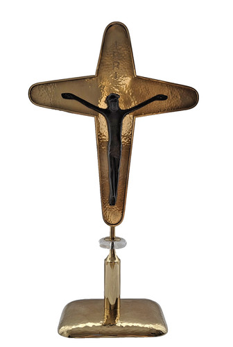 Gold kruzifix bronze - gold, cm