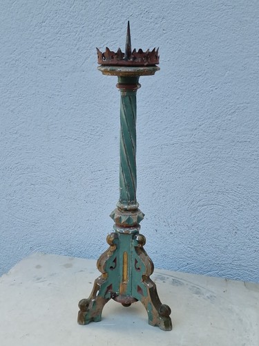 Antik altarleuchter holz - antik,